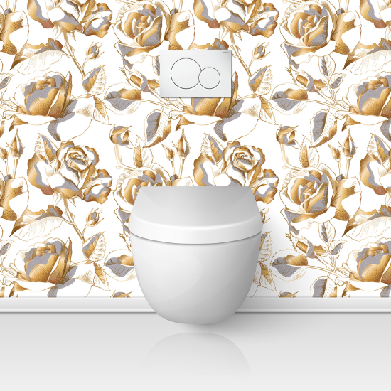 Alzatina adesiva per WC - Fiori