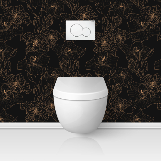 Alzatina adesiva per WC - Fiori