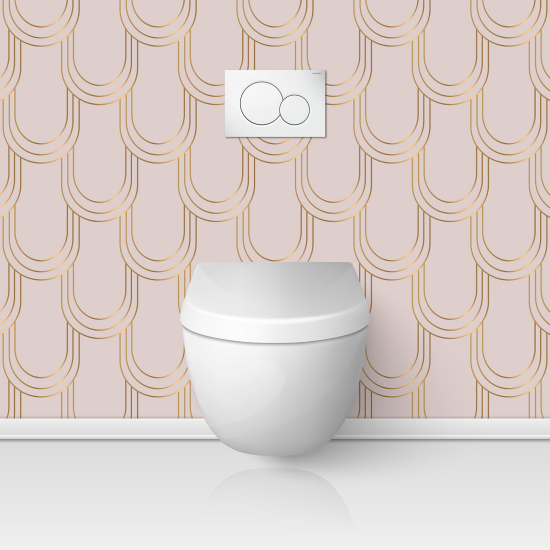 Alzatina adesiva per WC - Motivo elegante