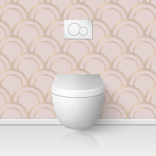 Alzatina adesiva per WC - Motivo elegante