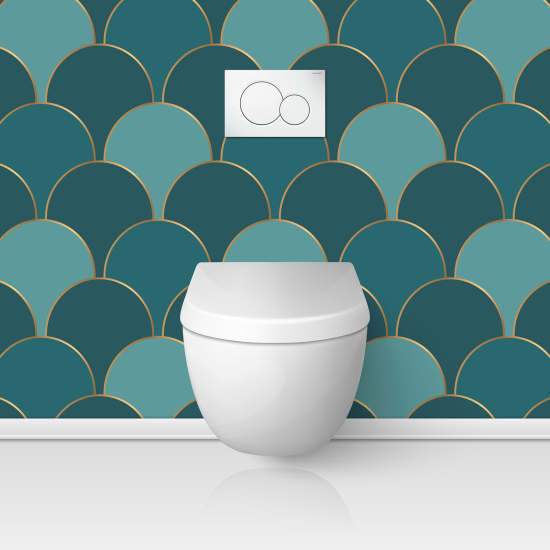 Alzatina adesiva per WC - Motivo elegante