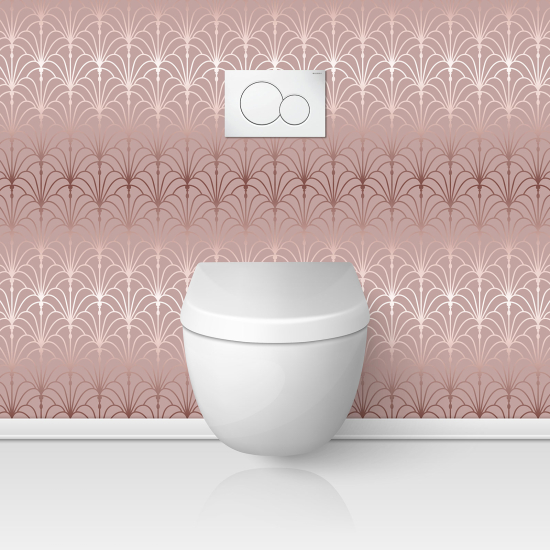 Alzatina adesiva per WC - Motivo elegante