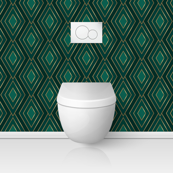 Alzatina adesiva per WC - Motivo elegante