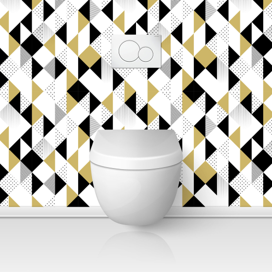 Alzatina adesiva per WC - Motivo Geometrico