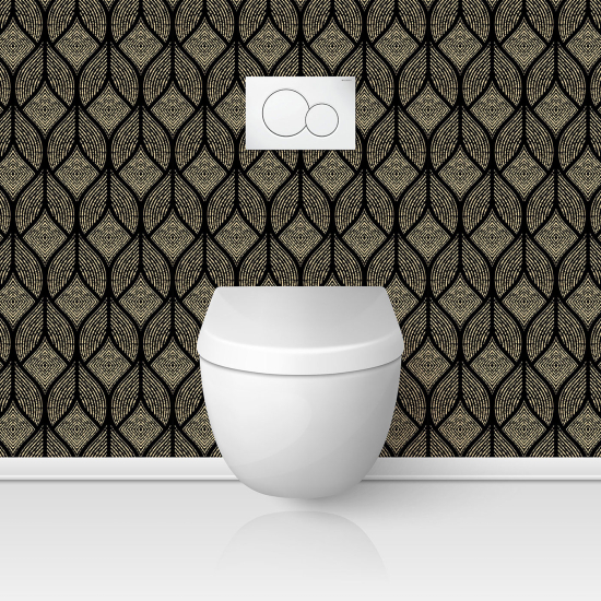 Alzatina adesiva per WC - Motivo geometrico