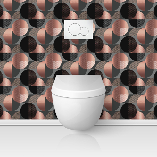 Alzatina adesiva per WC - Motivo geometrico