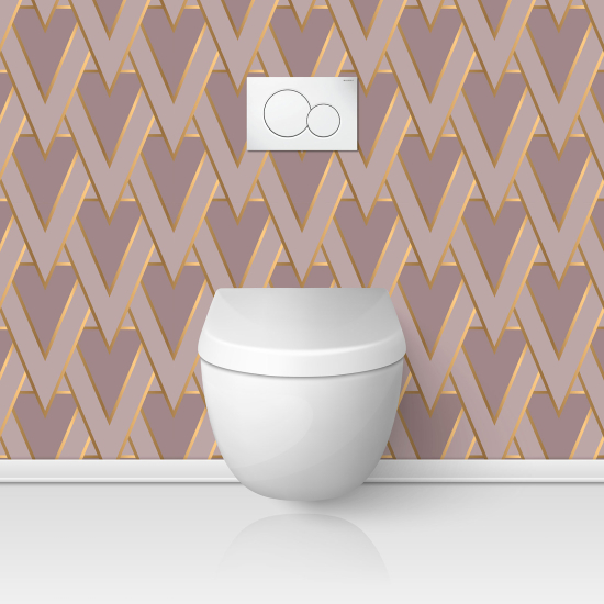 Alzatina adesiva per WC - Motivo geometrico