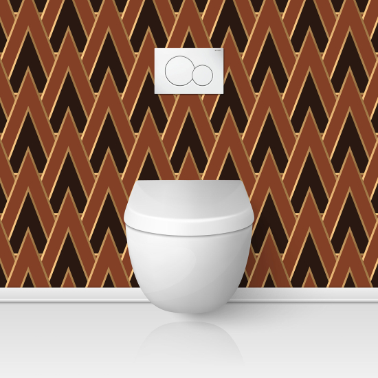 Alzatina adesiva per WC - Motivo geometrico