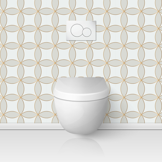 Alzatina adesiva per WC - Motivo geometrico