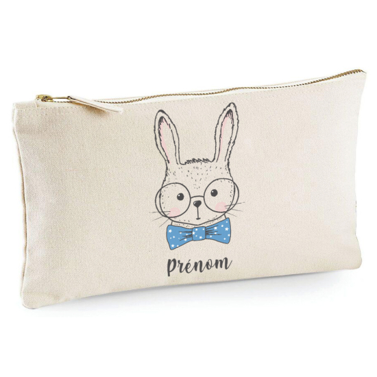 Astuccio personalizzato - Coniglio con papillon