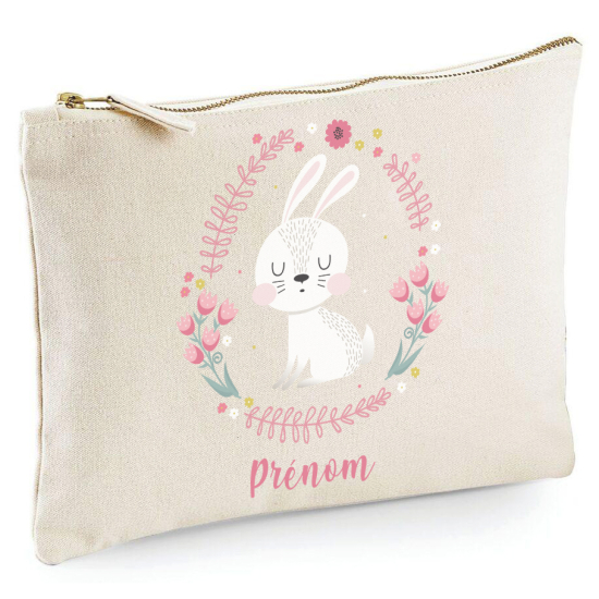 Astuccio personalizzato - Coniglio Fiori