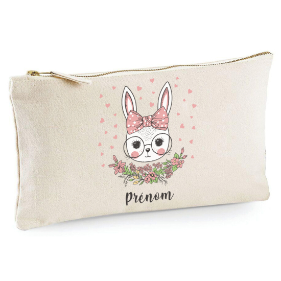 Astuccio personalizzato - Coniglio fiorito