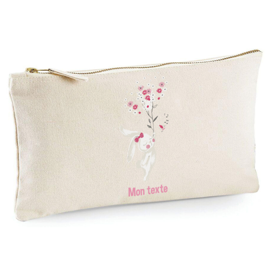 Astuccio personalizzato - Coniglio fiorito