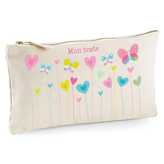 Astuccio personalizzato - Cuori farfalle