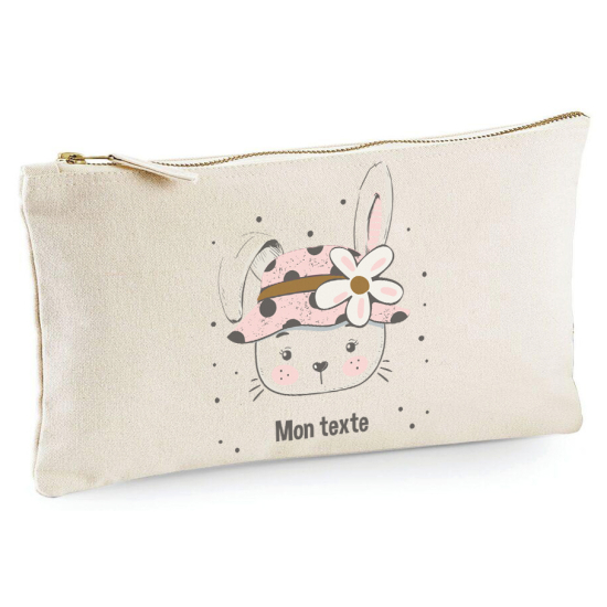 Astuccio personalizzato - Gatto con cappello fiorito