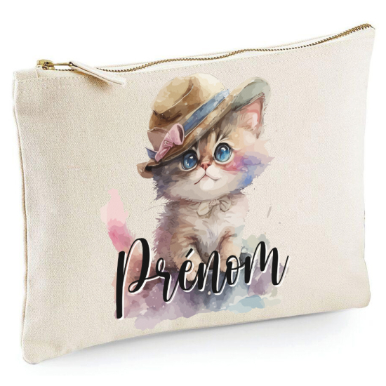 Astuccio personalizzato - Nome Gatto Cappello