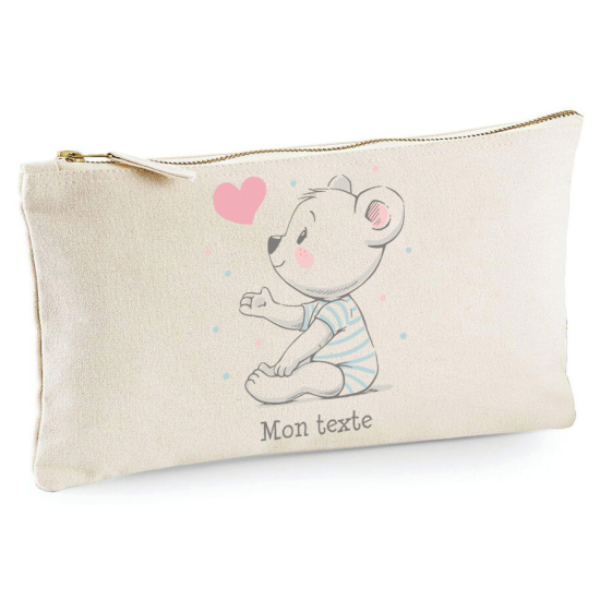 Astuccio personalizzato - Orsetto cuore