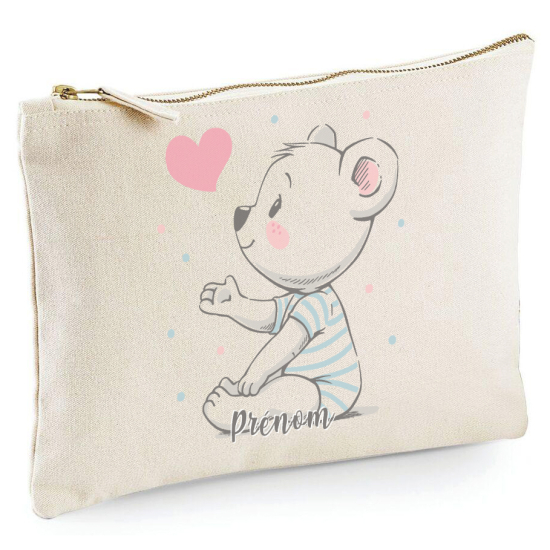 Astuccio personalizzato - Orsetto cuore