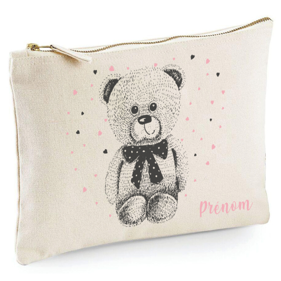 Astuccio personalizzato - Orsetto cuori