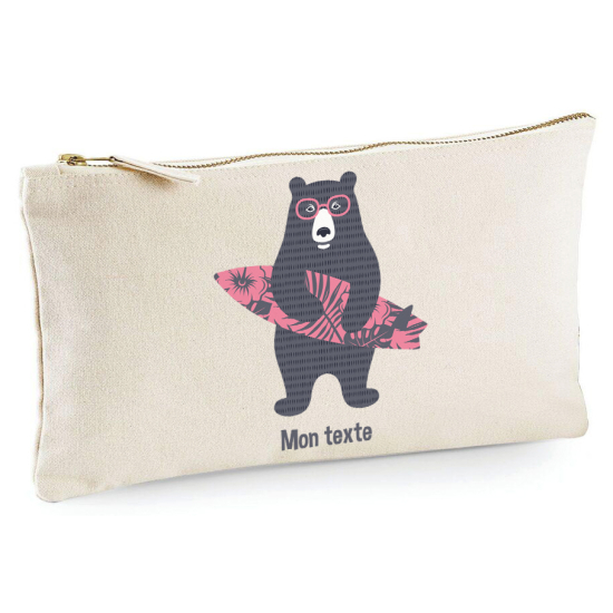 Astuccio personalizzato - Orso surfista