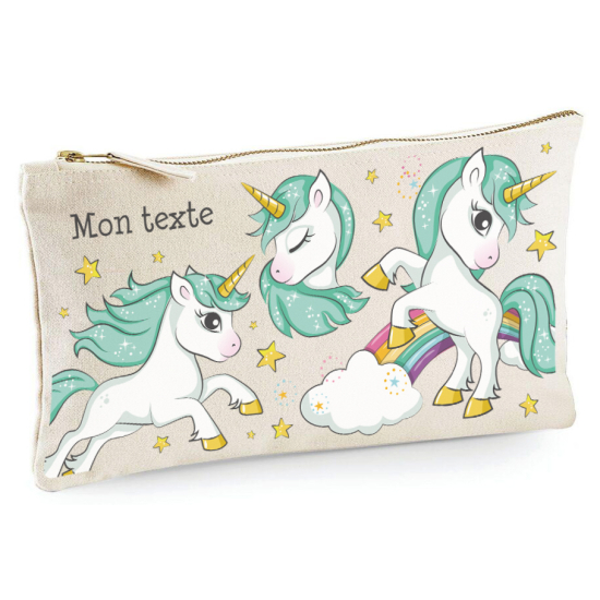 Astuccio personalizzato - Unicorni arcobaleno