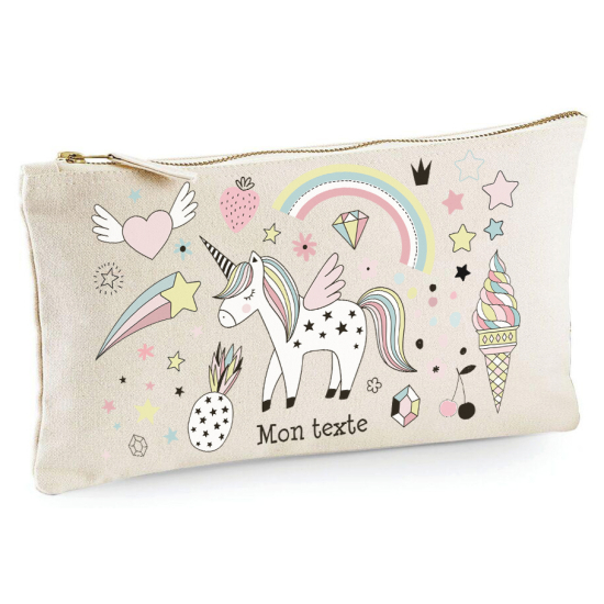 Astuccio personalizzato - Unicorno arcobaleno
