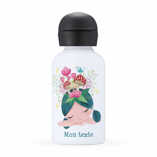 Borraccia isotermica personalizzata per bambini - Bambina funghi