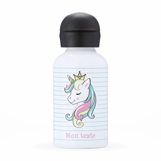 Borraccia isotermica personalizzata per bambini - Principessa unicorno