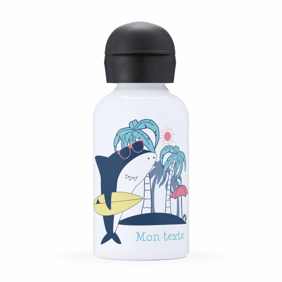 Borraccia isotermica personalizzata per bambini - Squalo surfista