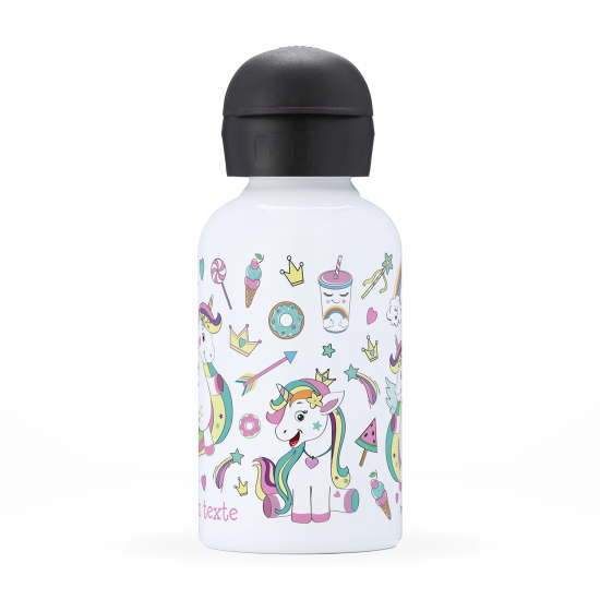 Borraccia isotermica personalizzata per bambini - Unicorni