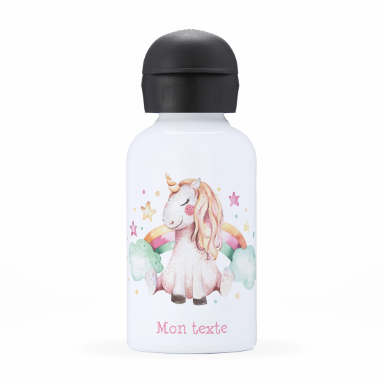 Borraccia isotermica personalizzata per bambini - Unicorno arcobaleno