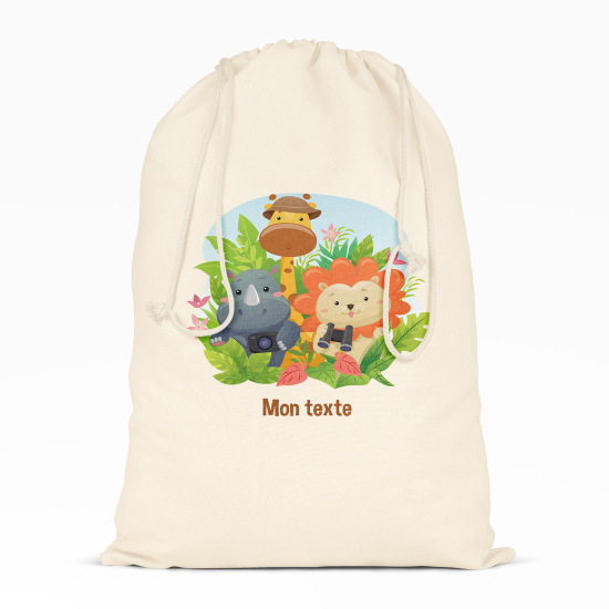 Borsa con coulisse personalizzata - Animali