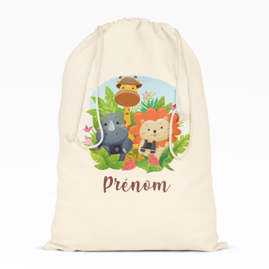 Borsa con coulisse personalizzata - Animali