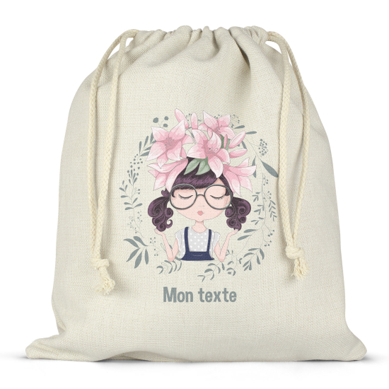 Borsa con coulisse personalizzata - Bambina