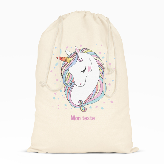 Borsa con coulisse personalizzata - Bella unicorno