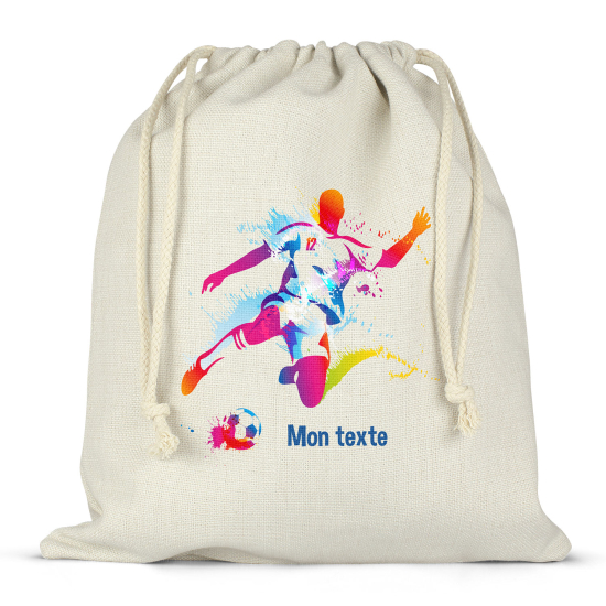 Borsa con coulisse personalizzata - Calciatore
