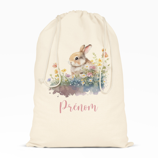 Borsa con coulisse personalizzata - Coniglio