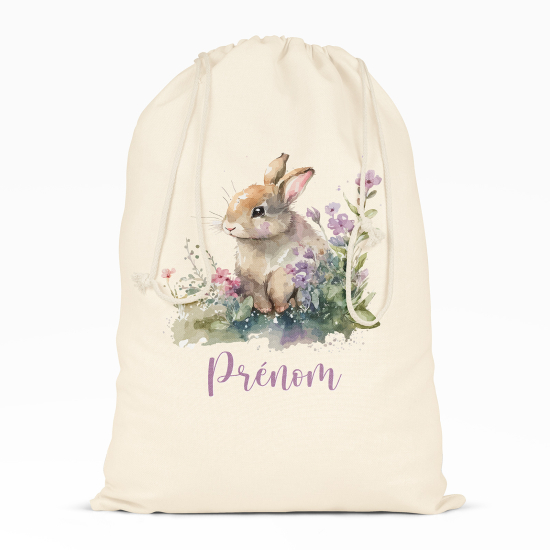 Borsa con coulisse personalizzata - Coniglio