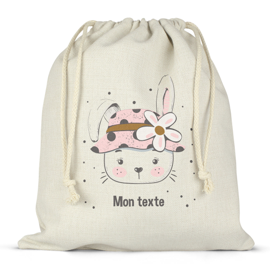 Borsa con coulisse personalizzata - Coniglio