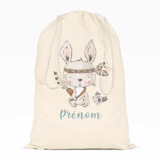 Borsa con coulisse personalizzata - Coniglio indiano