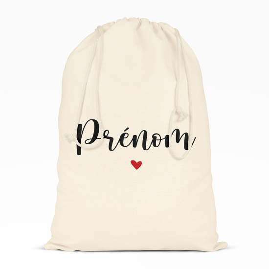Borsa con coulisse personalizzata - Cuore