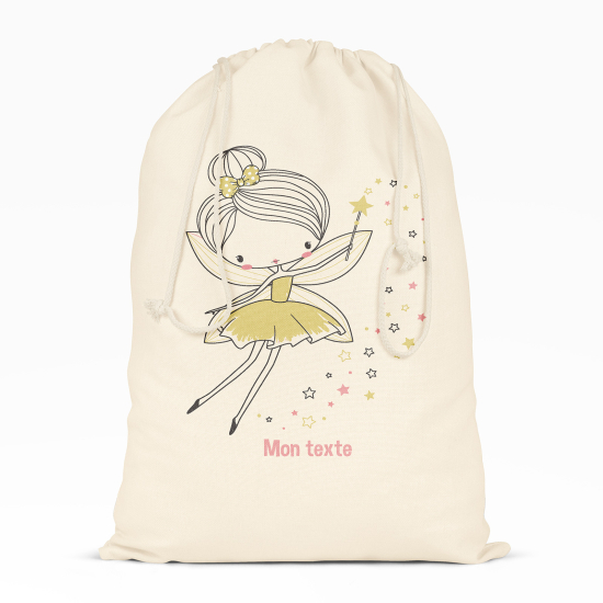 Borsa con coulisse personalizzata - Fata stelle