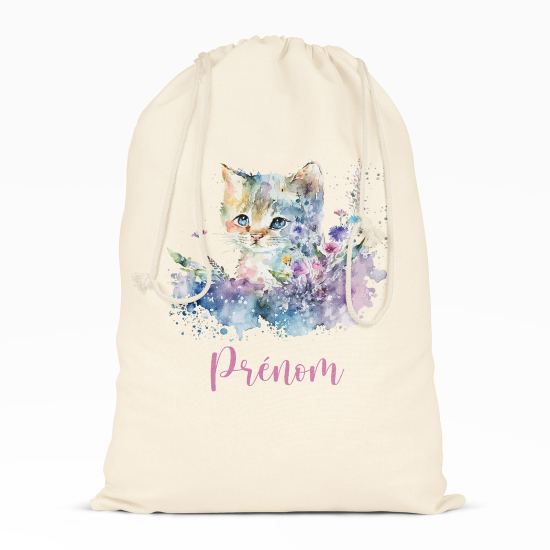 Borsa con coulisse personalizzata - Gattino