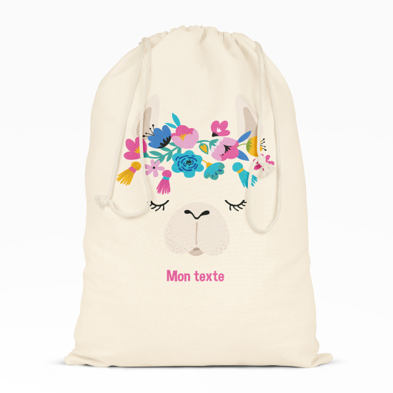 Borsa con coulisse personalizzata - Lama fiori
