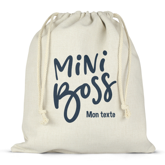 Borsa con coulisse personalizzata - Mini boss