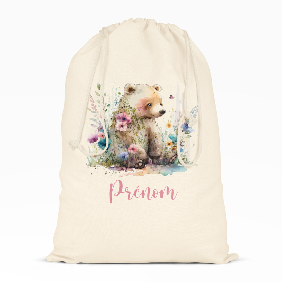 Borsa con coulisse personalizzata - Orso