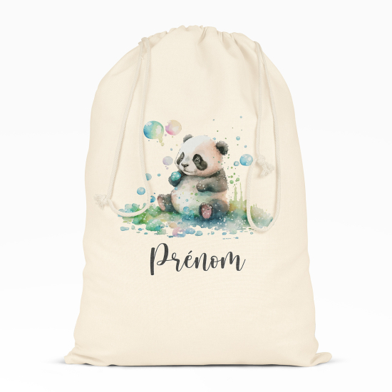 Borsa con coulisse personalizzata - Panda