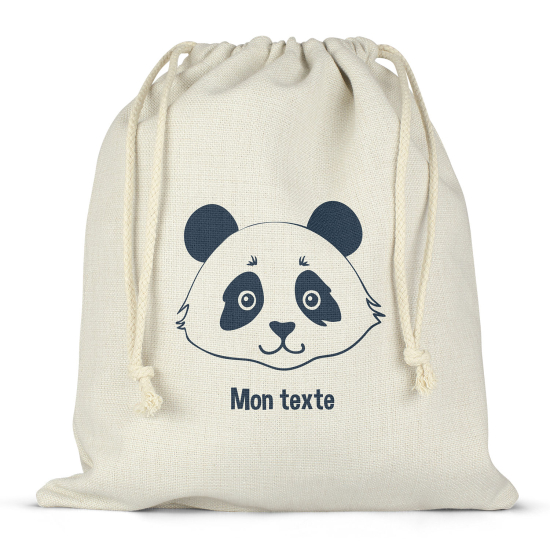 Borsa con coulisse personalizzata - Panda