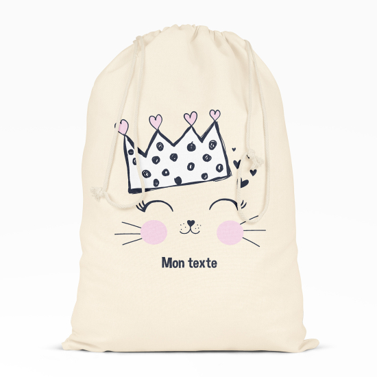 Borsa con coulisse personalizzata - Regina dei gatti