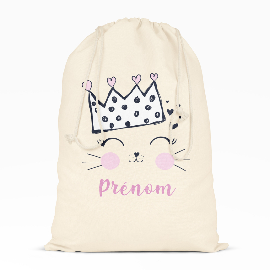 Borsa con coulisse personalizzata - Regina dei gatti
